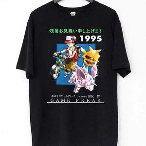 1995 game freak pokemon graphic tee
